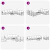 vidaXL Комплекти дивани с възглавница 9 pcs Естествено и светло сиво