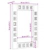 vidaXL Огледало за баня Орех 50 x 70 x 2,5 см Солидно мангово дърво