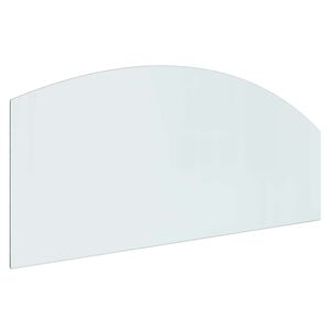 vidaXL Стъклена плоча за камина Прозрачен 120 x 50 cm Стъкло