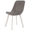 vidaXL Трапезни столове, 2 бр, сиви, изкуствена кожа
