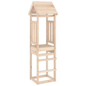 vidaXL Кула за игра 52,5x46,5x206,5 см масивна борова дървесина