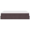 vidaXL Османско легло с матрак Тъмно кафяво 140x190cm Тъкан
