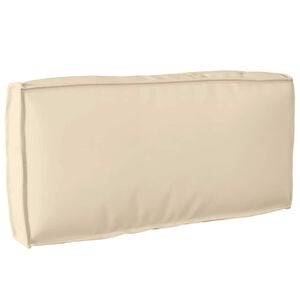vidaXL Възглавница Оксфордска тъкан Бежово 80 x 40 x 12 cm