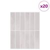 vidaXL Правоъгълна плочка 20 pcs Бежово 29 x 23 x 0,08 см