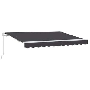 vidaXL Прибираща се тента Антрацит 300 x 200 cm текстил