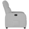 vidaXL Recliner Chair Cloud Grey Fabric