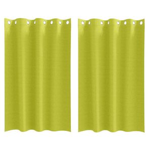 vidaXL Завеси за затъмняване с пръстени 2 pcs Зелен 175 x 140 см