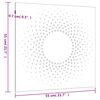 vidaXL Градинска декорация 55x55 см кортенова стомана дизайн слънце
