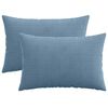 vidaXL Калъфка за възглавница 2 pcs HEERLEN Синьо 30 x 50 cm кордурой