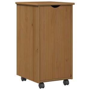 vidaXL Плъзгащ кабинет Меден кафяв 34 x 39 x 65,5 cm Солиден бор