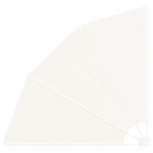 vidaXL Сгъваема странична тента за балкон, кремава, 210x210 см