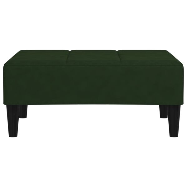 vidaXL Табуретка, тъмнозелена, 78x56x32 см, кадифе