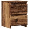 vidaXL Нощно шкафче, старо дърво, 30x30x40 см, инженерно дърво