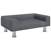 vidaXL Детски диван, тъмносив, 70x45x26,5 см, кадифе