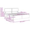 vidaXL Рамка за легло Димян дъб 180 x 200 cm Солидно борово дърво