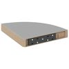 323903 vidaXL Floating Corner Shelves 4 pcs Grey 25x25x3,8 cm MDF