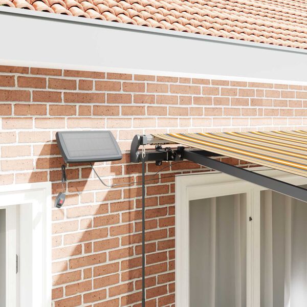 vidaXL Сгъваем навес Многоцветен 350 x 250 cm текстил