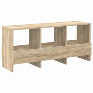 vidaXL Етажерка за списания Сонома дъб 102 x 30 x 45 см