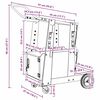 vidaXL Количка за заваряване Черно 90 x 46 x 96 см Стомана