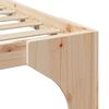 vidaXL Рамка за легло Кафяво 80 x 200 cm Солидно борово дърво