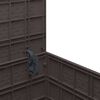 vidaXL Кутия за съхранение в градината Кафяво 55 x 53 x 57 см