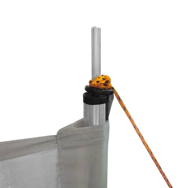 Bo-Camp Ветрозащитна преграда с опори Caira 500x140 см сива