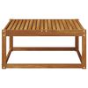 vidaXL Външен край на диван с възглавница Естествен 115 x 83 x 73 см