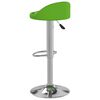 vidaXL Бар табуретка, зелена, изкуствена кожа