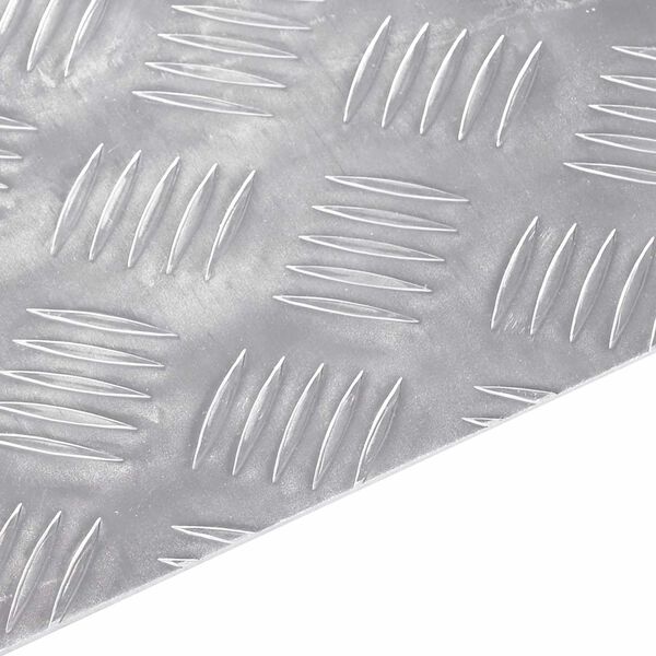 vidaXL Стъпало Правоъгълна 4 pcs Сребрист 40 x 30 cm Алуминий