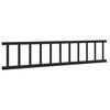 vidaXL Снегозадържател за покрив Черно 600 x 2,5 x 20 см Стомана