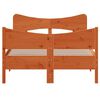vidaXL Рамка за легло без матрак, восъчнокафяв, 120x200 см, бор масив