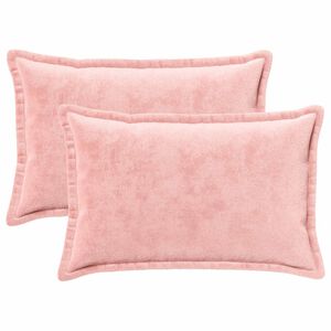 vidaXL Калъфка за възглавница 2 pcs HOUTEN Розово 50 x 80 cm Фланела