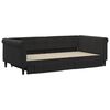 vidaXL Канапе с изтеглящо легло и чекмеджета черно 100x200 см кадифе