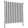 vidaXL Външна ролкова завеса Антрацит и бяло 150 x 270 cm