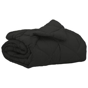 vidaXL Летен юрган Черен 200 x 135 см Микрофибър