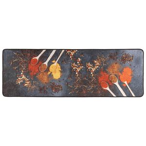 vidaXL Многоцветно кухненско килимче 60x180 см перящоо