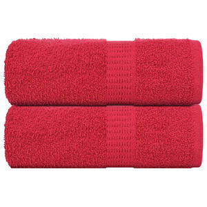 vidaXL Кърпи за пране FROGN 2 бр. Червени 30x30 см 360 г/м&sup2;