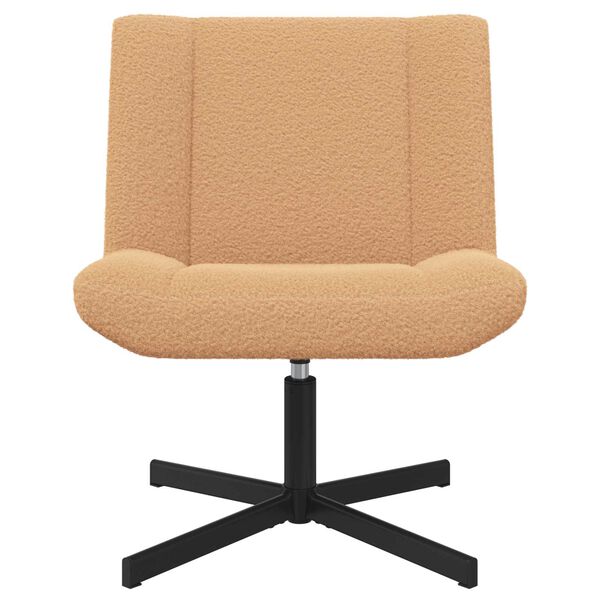 vidaXL Въртящ се стол Бежово 63 x 75 x 76 см Овча