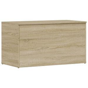 vidaXL Сандък за съхранение, сонома дъб, 84x42x46 см, инженерно дърво