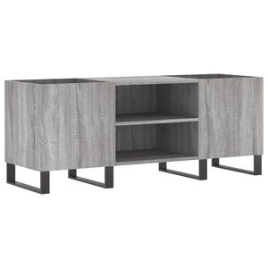 vidaXL Шкаф за винилови плочи сив сонома 121x38x48 см инженерно дърво