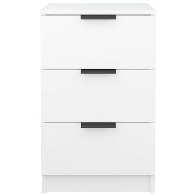 vidaXL Нощно шкафче, бяло, 40x36x65 см