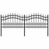 vidaXL Градска ограда KAMPEN 240 x 115 cm Прахово покритие стомана