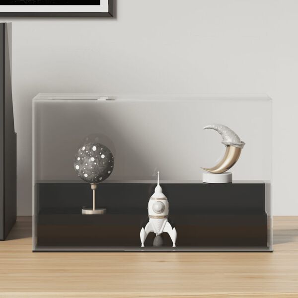 vidaXL Кутия витрина, прозрачна, 25x12x16 см, акрил