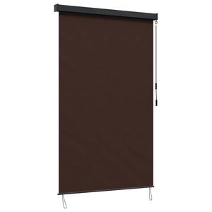vidaXL Ролетна щора Кафяво 160 x 250 cm Текстил и Алуминий