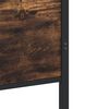 vidaXL Метална рамка за легло, без матрак, опушен дъб, 100x200 см