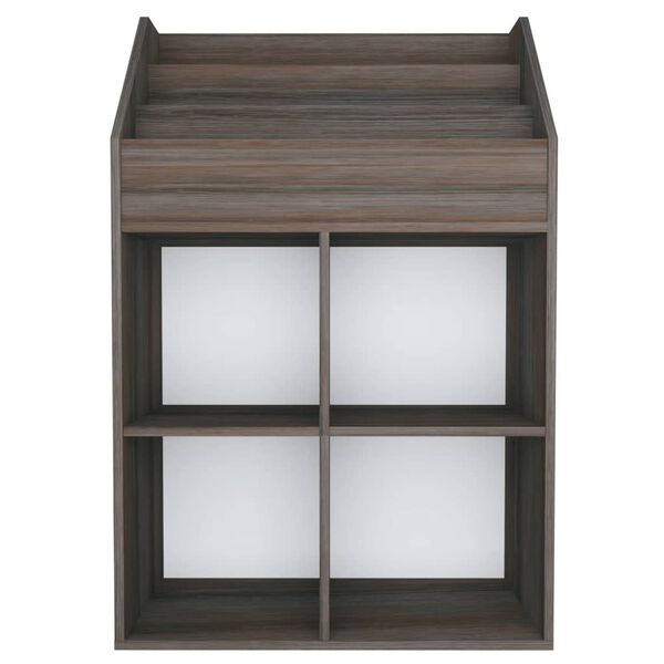 vidaXL Рафт детски книги сив сонома дъб 71x30x114 см инженерно дърво