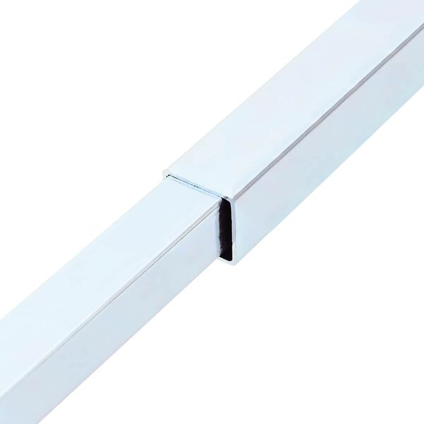 vidaXL Регулируема защитна преграда за прозорци 6 pcs Сребрист Стомана