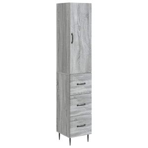 vidaXL Комплект шкафове 2 бр. 33 x 34,5 x 90 см Инженерна дървесина