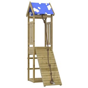 vidaXL Комбинирано детско съоръжение за игра, импрегниран бор