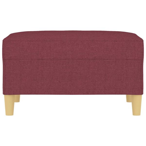 vidaXL Табуретка, виненочервена, 70x55x41 см, плат